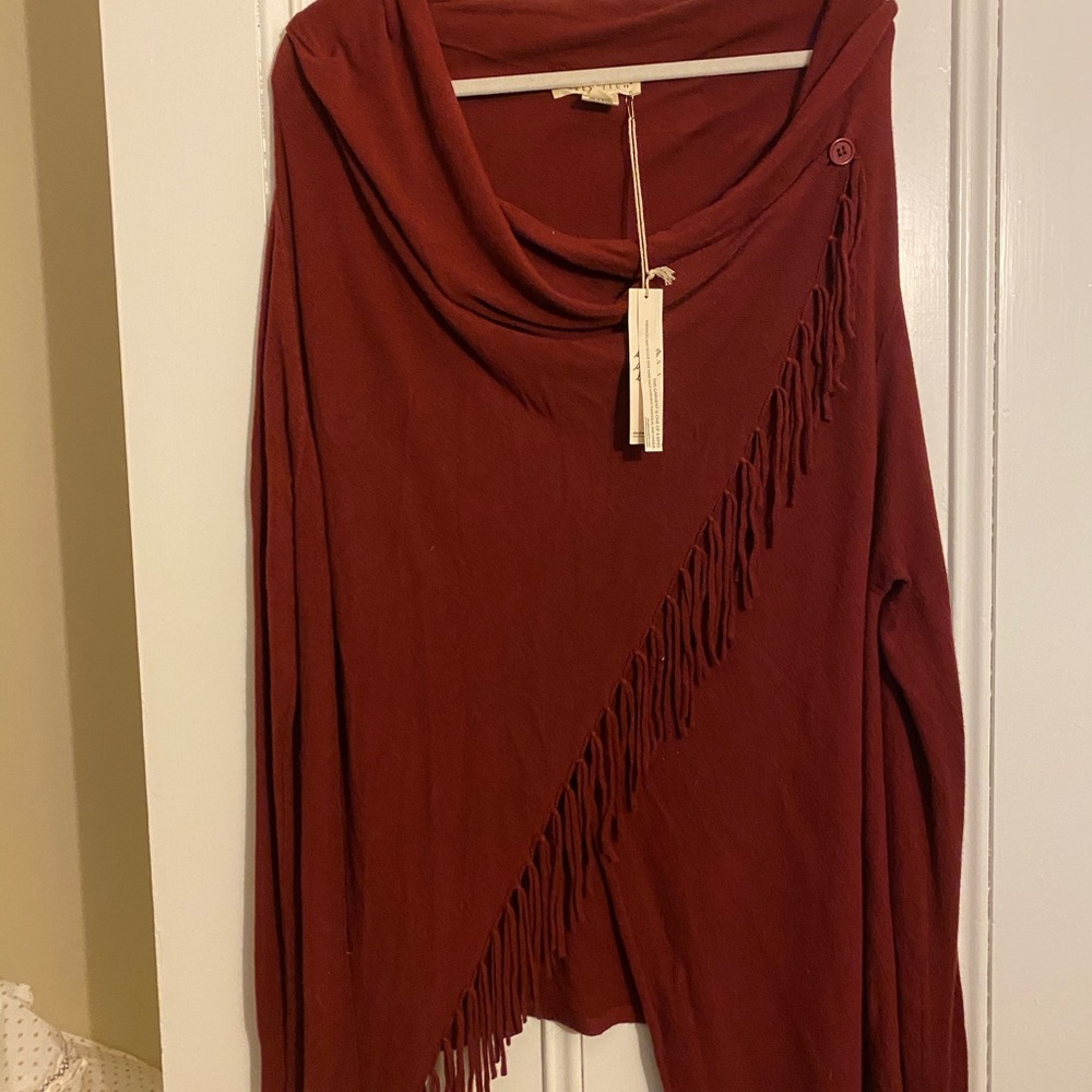 Super soft sweater shawl.